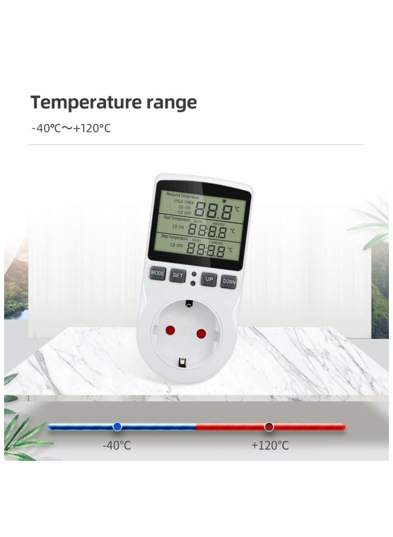 Intelligent Digital Thermostat Countdown Temperature Control Switch Socket Timing Temperature Controller - UK Plug - Image 3
