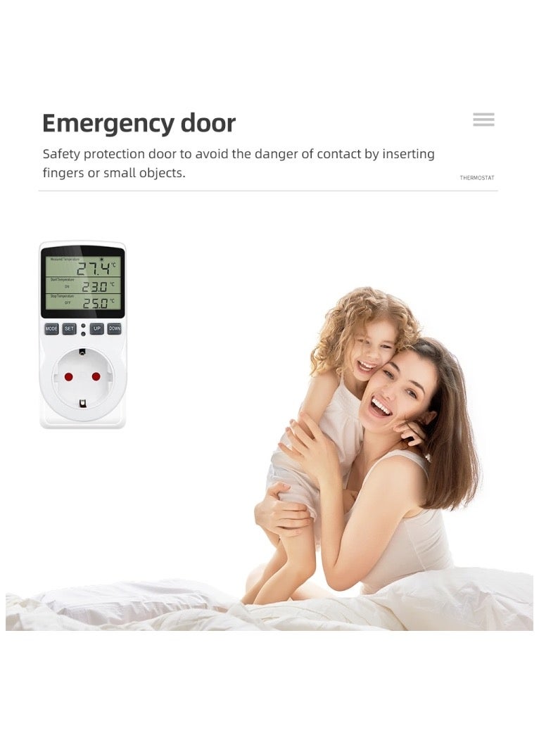 Intelligent Digital Thermostat Countdown Temperature Control Switch Socket Timing Temperature Controller - UK Plug - Image 5