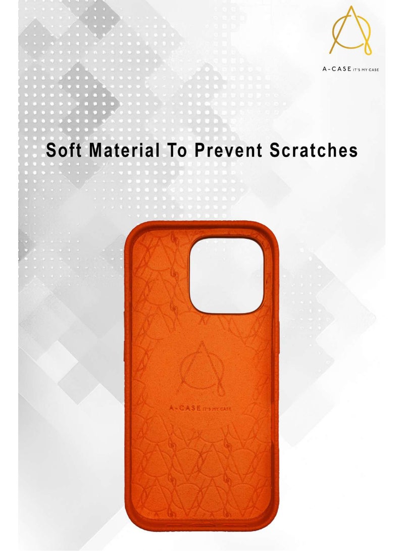 A-Case إنها حالتي سلسلة AMUR، حقيبة جلدية أصلية مغناطيسية، متوافقة مع MagSafe، تصميم نحيف وحماية للكاميرا، لهاتف iPhone 16 Pro Max – بني - Image 5