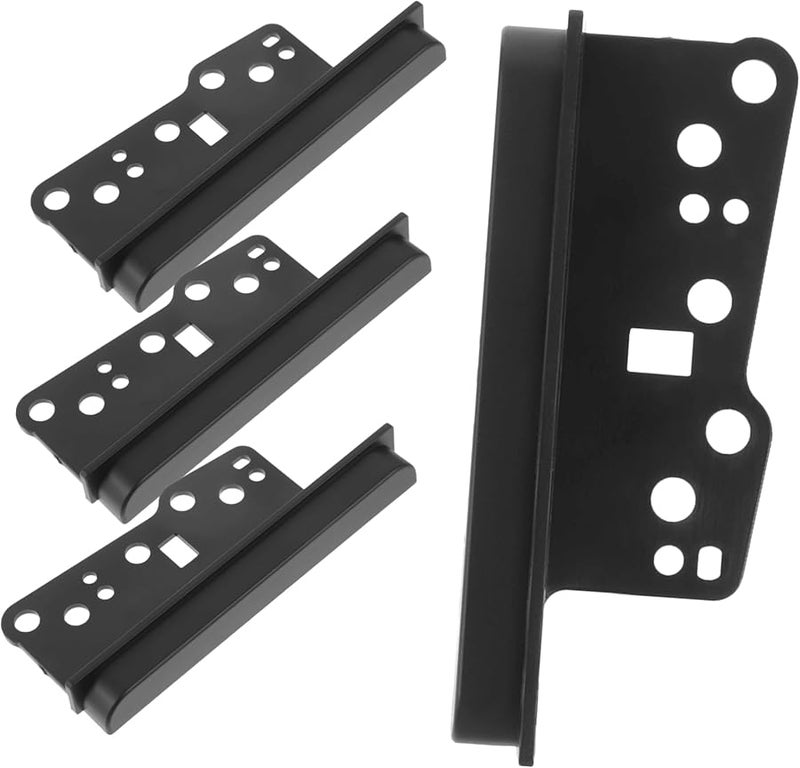 Vaguelly 4Pcs Car Door Speaker Wiring Harness Double Din Radio Bezel Trim Cover Kit PP Material - Image 2