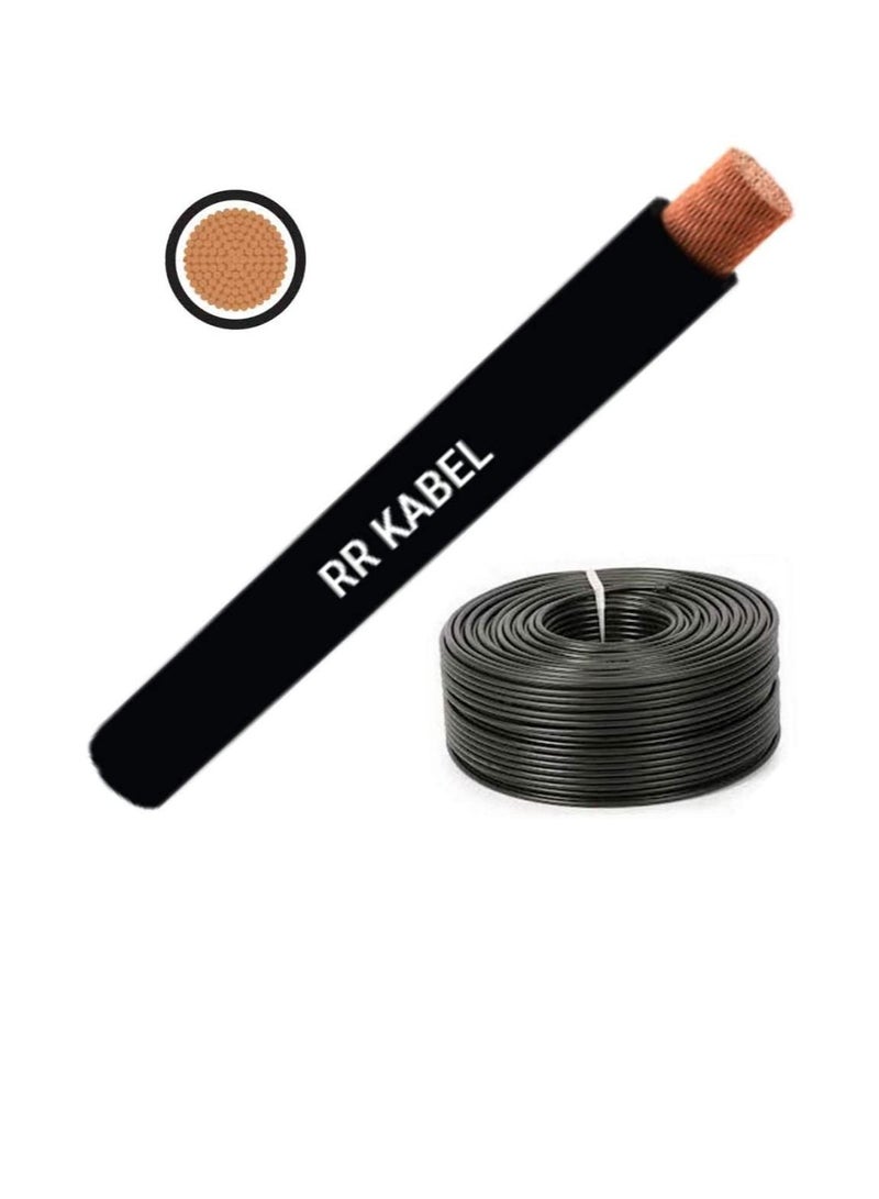 RR Multi Strand Pure Copper Single Core Flexible Cables Trirated Electrolytic Conductor up to 105C Fire Resist Electric Panel Wire BS6231 ISO9001 CE Compliant 100Y 90m Roll 0.75 mm Black - Image 1