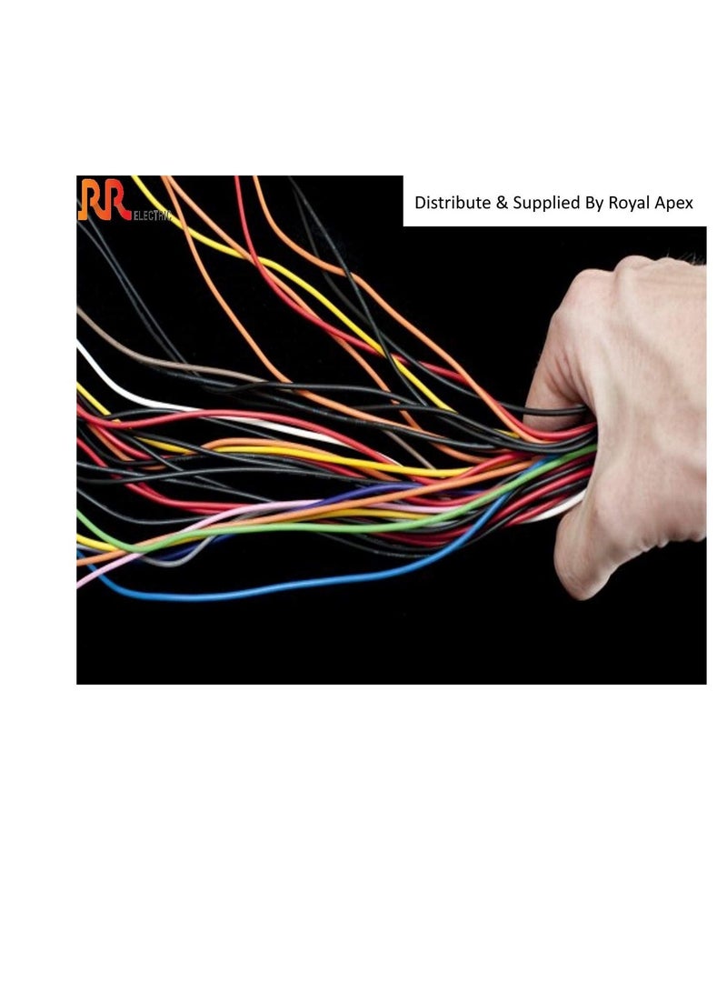 RR Multi Strand Pure Copper Single Core Flexible Cables Trirated Electrolytic Conductor up to 105C Fire Resist Electric Panel Wire BS6231 ISO9001 CE Compliant 100Y 90m Roll 0.75 mm Black - Image 3