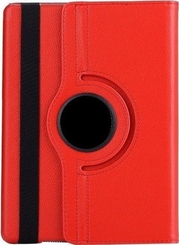 TahTicMer Omelo Samsung Tab A T580 T582 T585 T587 Case with Sleep Mode and 360° Rotating Stand 10.1" Red  - Image 1