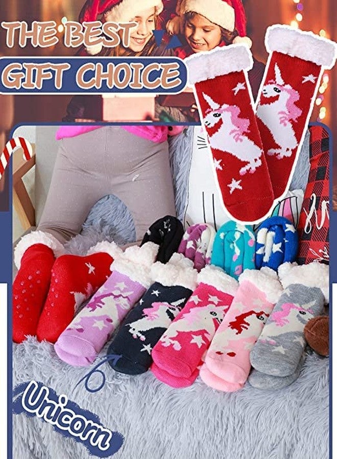 KETKAR Baby Boy Girl Winter Thick Fur Cozy Socks Toddler Anti-Slip Cuff Ankle Socks_Pack Of 01_Sck006(3-7 Years,Multicolour4) - Image 5