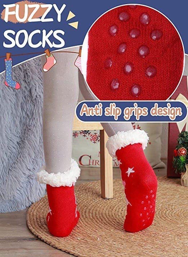 KETKAR Baby Boy Girl Winter Thick Fur Cozy Socks Toddler Anti-Slip Cuff Ankle Socks_Pack Of 01_Sck006(3-7 Years,Multicolour4) - Image 4