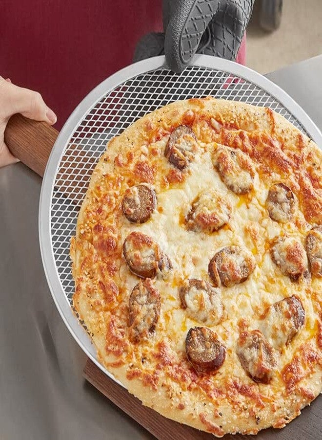 Bits N Things Pizza Screen | Seamless Round Aluminum Mesh | Baking Tray for Home Kitchen Restaurant | (2 Each (4 Total), 10 & 12 Inch) - Image 2
