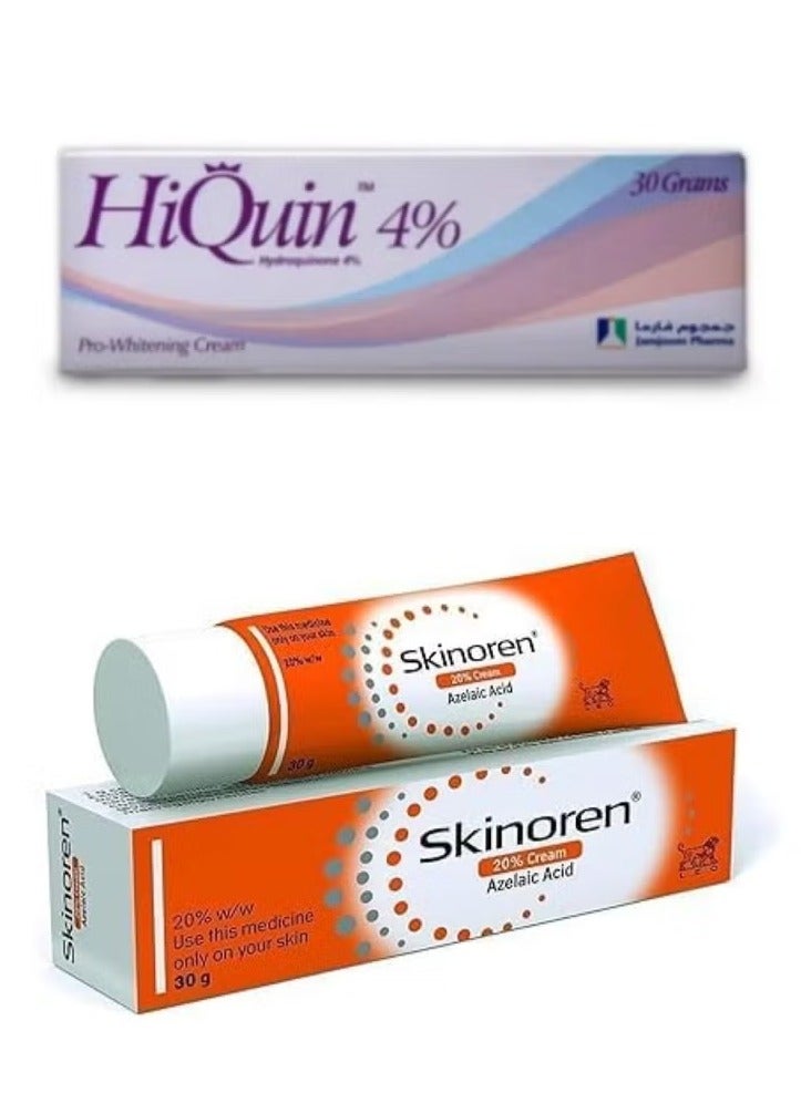 Jamjoom Medical solution HiQueen Skin Lightening And Skinoren Cream 2 Pcs