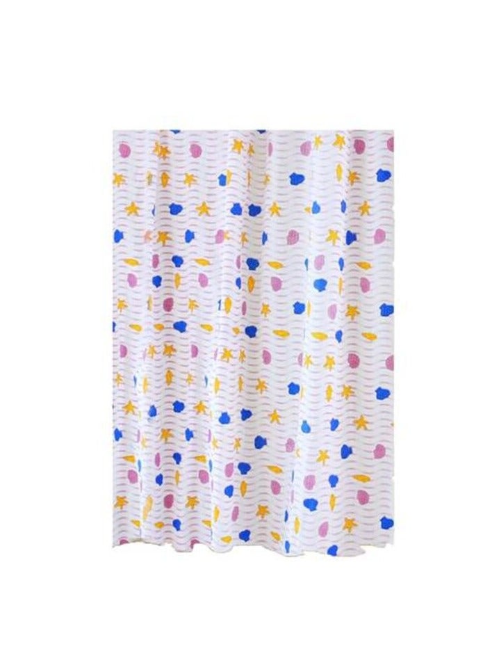 Home Pro Printed Shower Curtain Multicolour 180x180cm - Image 1