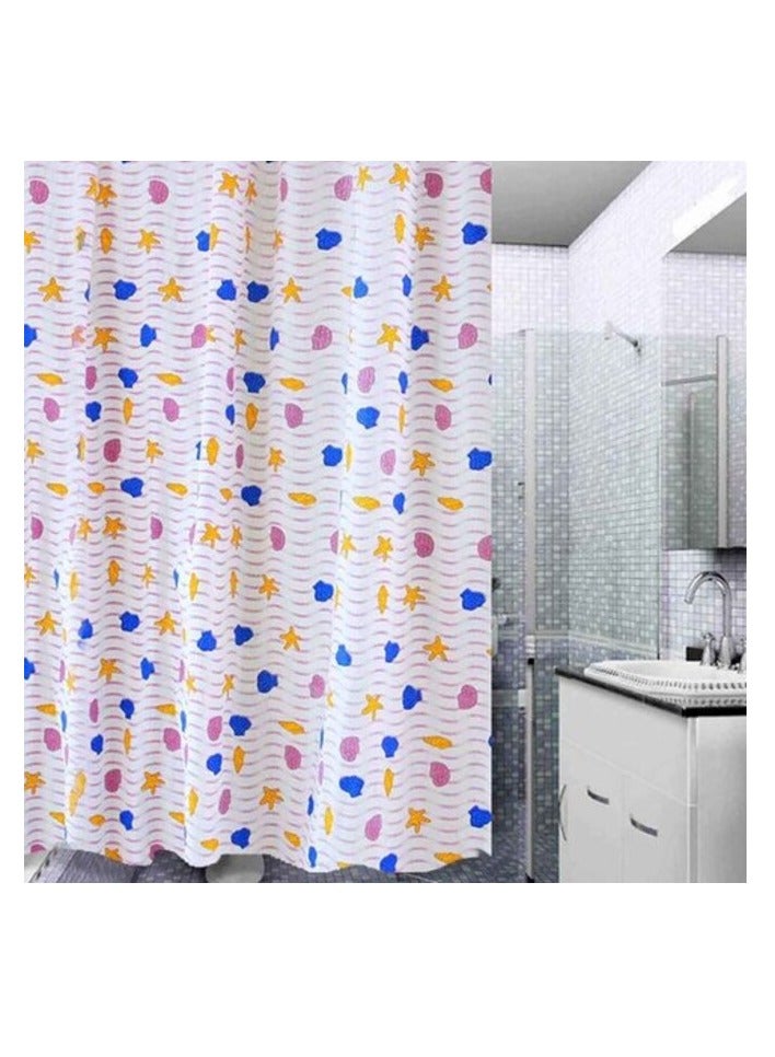 Home Pro Printed Shower Curtain Multicolour 180x180cm - Image 4