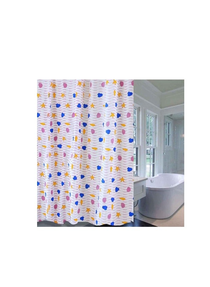 Home Pro Printed Shower Curtain Multicolour 180x180cm - Image 5