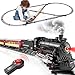 Hot Bee Train Set for Boys Alloy Remote Control Train Sets with Steam Locomotive Light Up Cars and Tracks Electric Trains Set Toys for Toddler Kids Christmas Toys Gifts for 3 4 5 6 7 8 Year Old - Image 3