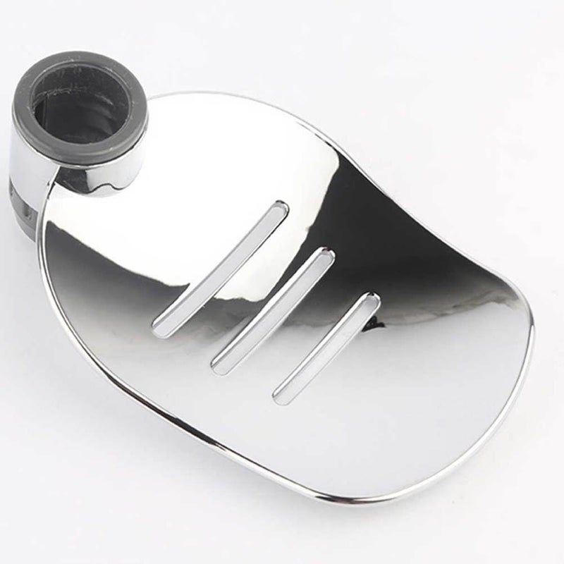 Shower Bar Soap Holder Tray Rack For Bathroom Accessories With 24mm Hole Silver - Image 3