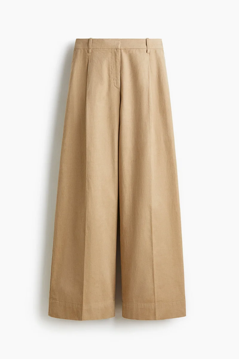 H&M Wide corduroy trousers