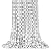 ZYFLSQ 100 Pcs 33 7mm Metallic Silver Beads Necklaces Bulk Mardi Gras Beaded Necklaces Party Beads Costume Necklaces Silver - Image 3