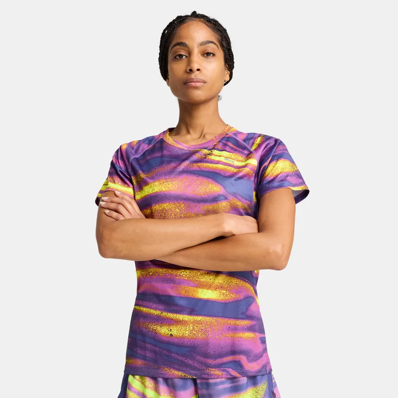 PUMA Women's VELOCITY Allover Print Running T-Shirt