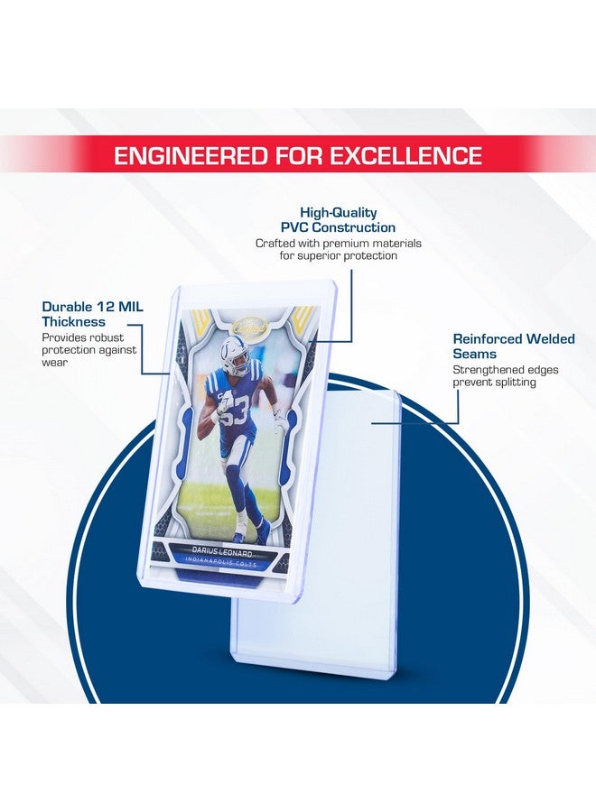 BCW 3X4 Standard Topload Card Holders - 500 Pack | Toploader Hard Plastic Card Sleeves For Baseball, Football, Basketball, Pokemon, Mtg Cards | Clear Card Protector Sleeves - Image 3