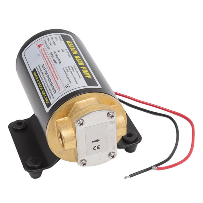 Electric Oil Pump:  Premium Brass Wear-Resistant Gear Pump - Thermal Protection Motor Large Flow High Pressure Pump for Engine Oil Change, Transmission Oil Transfer - Image 4