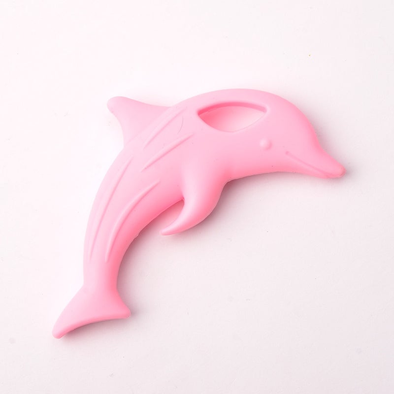 1-Piece Food Grade Dolphin Designed Baby's Teether