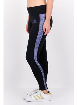 Adidas Women Sportswear Fit Brand Logo Running Tight, Black Combo  - Image 3