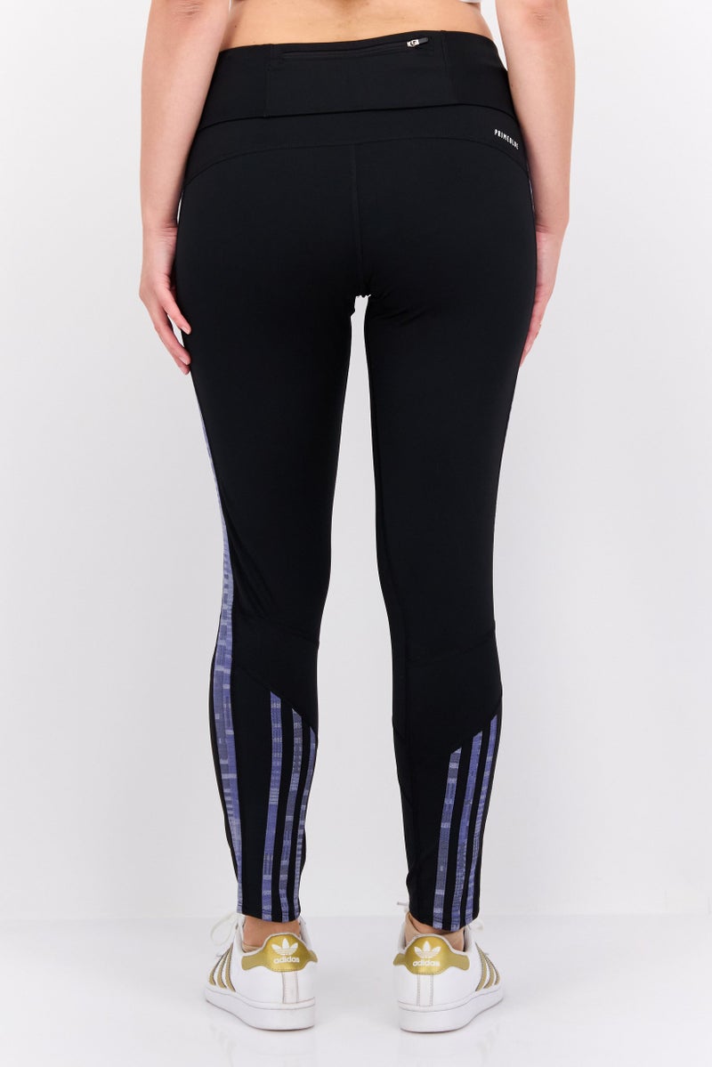 Adidas Women Sportswear Fit Brand Logo Running Tight, Black Combo - Image 2