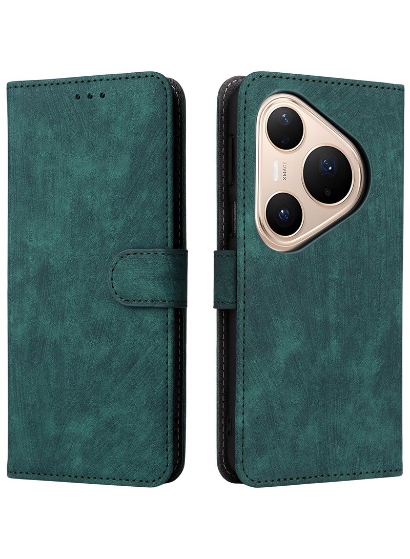 For Huawei Pura 80 Pro / 80 Pro+ Flip Cover with Detachable lanyard, PU Leather Full Body Protection Shockproof Flip Mobile Phone Case, RFID Anti-theft Brush Folio Wallet Case - Image 3
