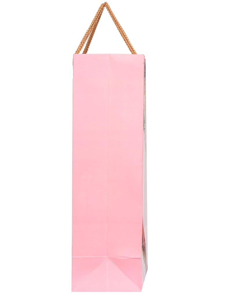 PPJ ® - WEDDING PEACOCK PAIR (10 Pcs.) PAPER CARRY BAG, 14 Inch X 10 Inch X 4 Inch for DIWALI/WEDDING/FUNCTION/BIRTHDAY/RETURN GIFTS/CHRISTMAS/GIFT BAGS/GIFT COVERS (Pack of 10) - Image 3