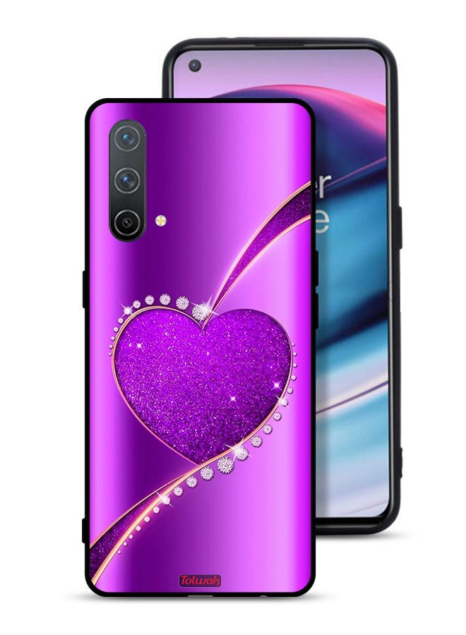 Tolwak OnePlus Nord CE 5G Protective Case Cover Glitter Heart - Image 1