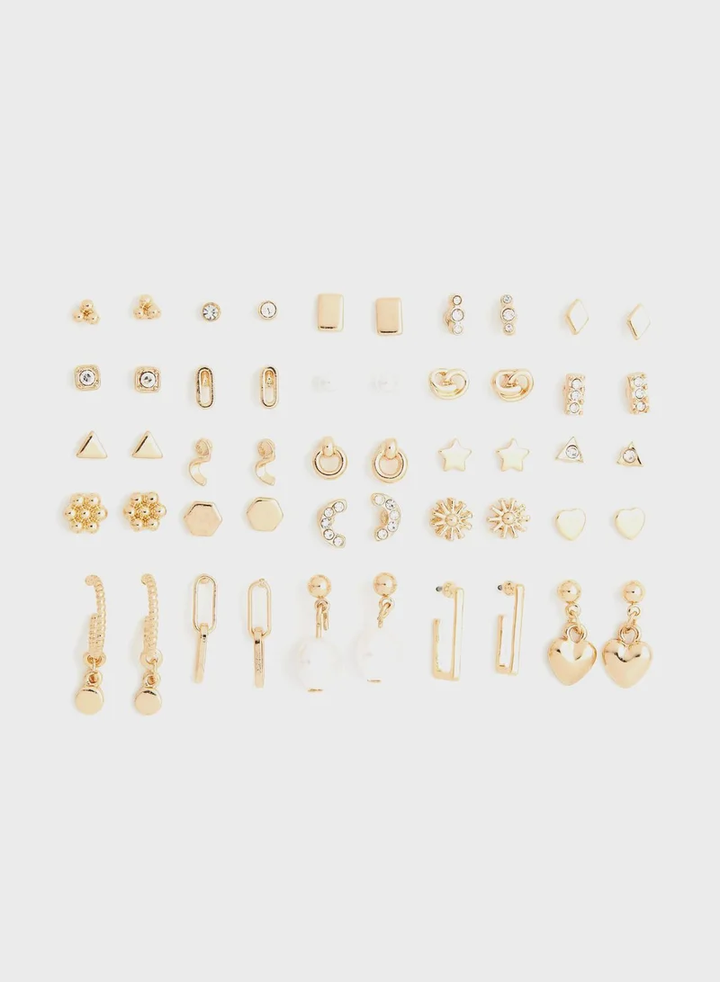 H&M 25 Pairs Earrings And Studs
