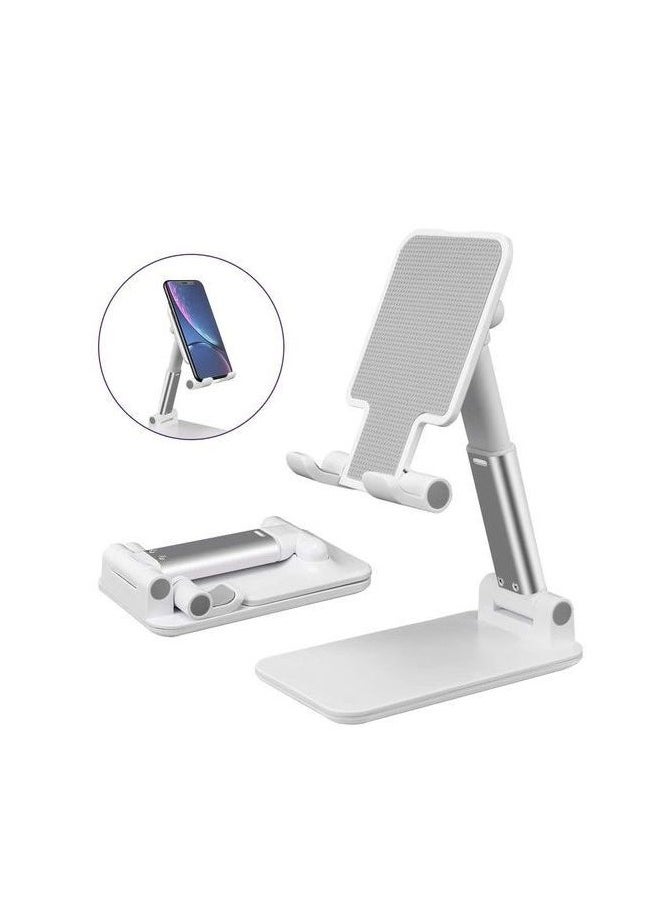 Generic Cell Phone Stand, Adjustable Foldable Portable Desktop Stand, Phone Holder Stand for Desk, Sturdy Aluminum Metal Stand for Phone/iPad/Kindle/Tablet/Switch (Multicolor)  - Image 1