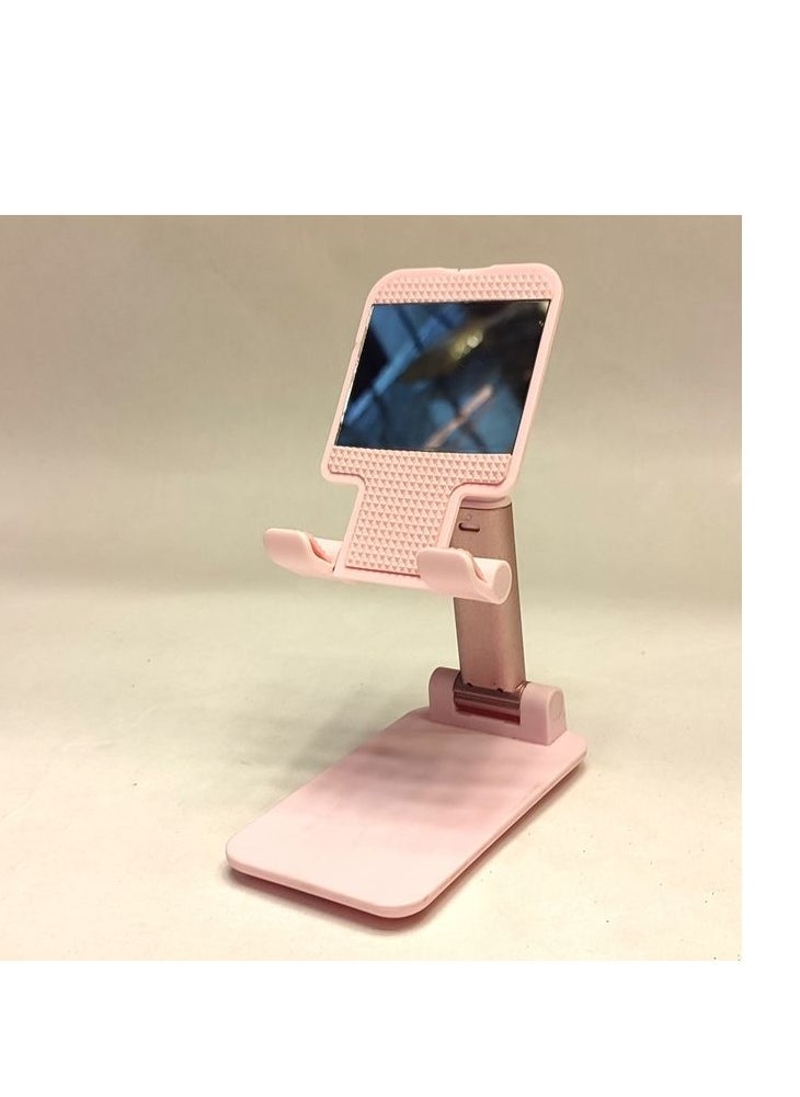 Generic Cell Phone Stand, Adjustable Foldable Portable Desktop Stand, Phone Holder Stand for Desk, Sturdy Aluminum Metal Stand for Phone/iPad/Kindle/Tablet/Switch (Multicolor)  - Image 3