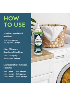 puracy Liquid Enzyme Laundry Detergent -1,4 Dioxane Free, Natural, Scent-Free Gentle Laundry Detergent Liquid Concentrate Laundry Pouch with Stain Fighting Enzymes (Free & Clear, 16 fl oz, 64 Loads)  - Image 3
