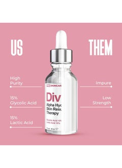 DIVINE DERRIERE Glycolic Acid & Lactic Acid Peeling Solution - SKIN PERFECTING 30% AHA Liquid, Professional Grade Chemical Face Peel for Acne Scars, Collagen Boost, Wrinkles, Fine Lines - AHA - 1 fl oz  - Image 5