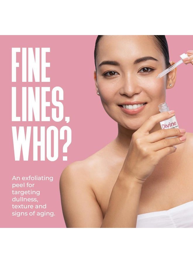 DIVINE DERRIERE Glycolic Acid & Lactic Acid Peeling Solution - SKIN PERFECTING 30% AHA Liquid, Professional Grade Chemical Face Peel for Acne Scars, Collagen Boost, Wrinkles, Fine Lines - AHA - 1 fl oz - Image 2