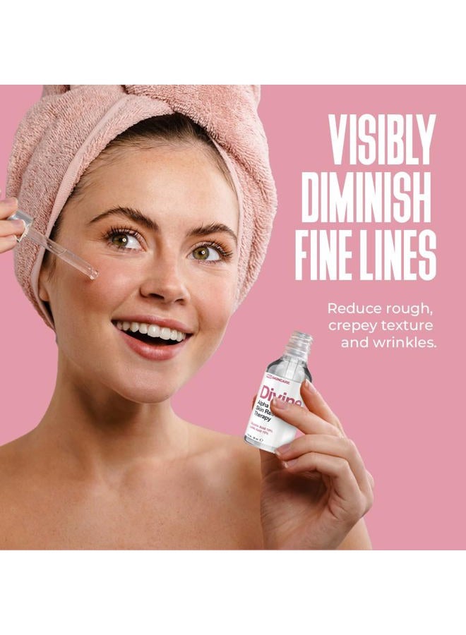 DIVINE DERRIERE Glycolic Acid & Lactic Acid Peeling Solution - SKIN PERFECTING 30% AHA Liquid, Professional Grade Chemical Face Peel for Acne Scars, Collagen Boost, Wrinkles, Fine Lines - AHA - 1 fl oz - Image 3