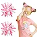 Yxiang 2PCS Pink Korker Bows for Girls 3'' Curly Bow Hair Clip Ribbon Ponytail Bows Alligator Clip Hair Barrette for Girls Toddlers Kids (Pink) - Image 2