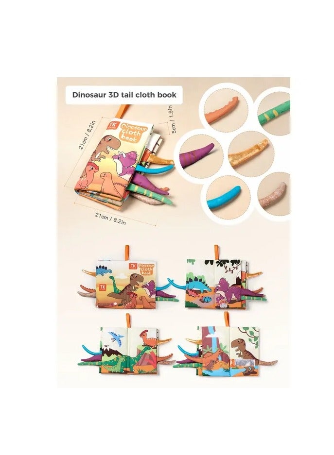Tumama Kids Tail Cloth Book - Dinosaur