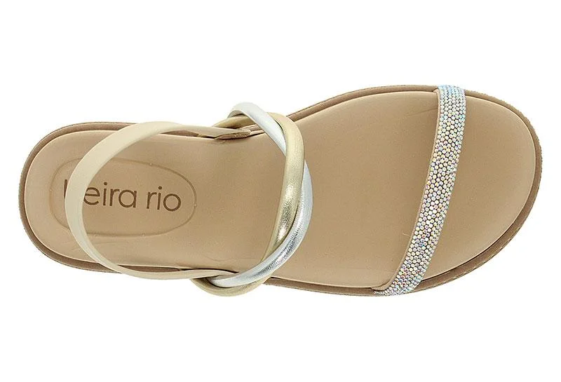 Beira Rio  BEIRA RIO Ladies Flat Sandals in CREME | Comfortable Everyday Footwear for Women | Best Price UAE