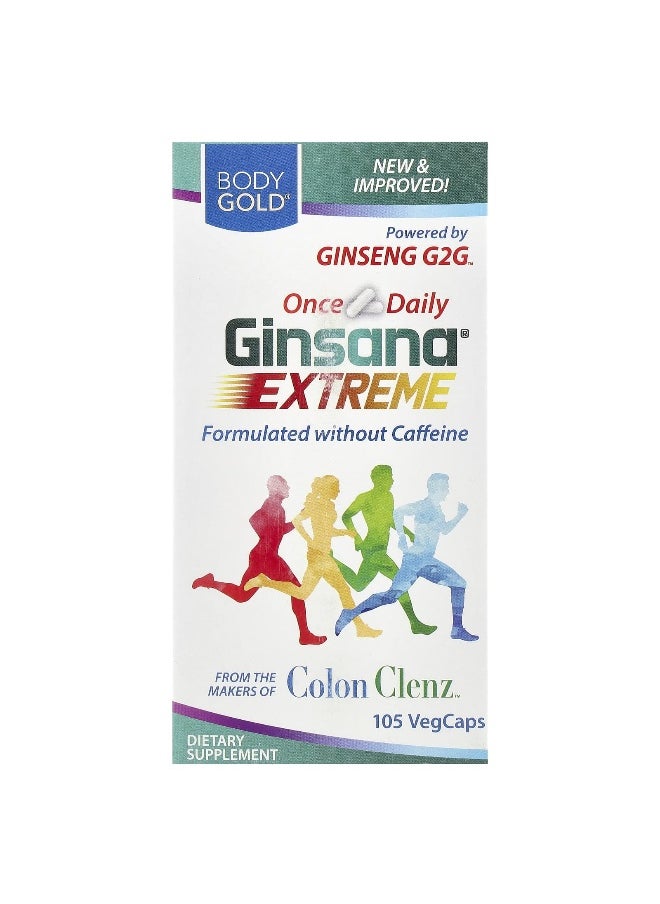 Body Gold - BodyGold, Ginsana® Extreme, 105 VegCaps - Image 1