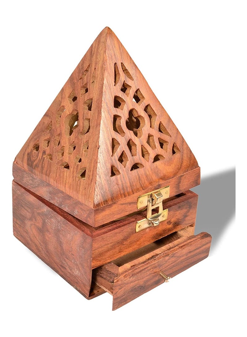 DubaiGallery مبخرة بشكل هرم - خشبية - Image 5