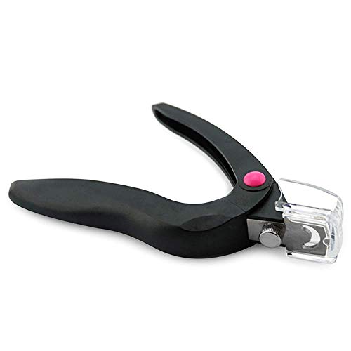 Beauté Secrets Professional Acrylic Nail Edge Cutter Clipper Fake False Nails Rustproof Nail Art Tool Home DIY Use, Black - Image 1