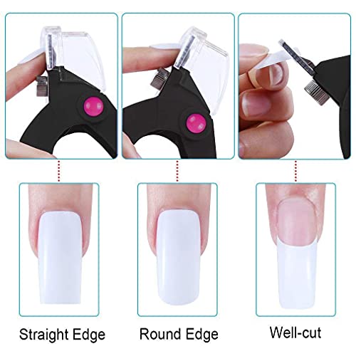 Beauté Secrets Professional Acrylic Nail Edge Cutter Clipper Fake False Nails Rustproof Nail Art Tool Home DIY Use, Black - Image 4