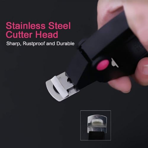 Beauté Secrets Professional Acrylic Nail Edge Cutter Clipper Fake False Nails Rustproof Nail Art Tool Home DIY Use, Black - Image 3