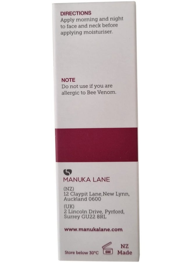 Bee Venom Face Serum For Face And Neck With Manuka Honey Goji Extract And Vitamin E Plant Based Formula Carefully Formulated To Keep Your Skin Young And Healthy!