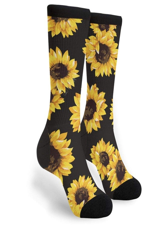 MOLIAN Sunflower Novelty Socks For Women & Men - Image 1