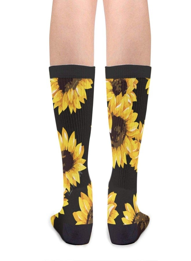 MOLIAN Sunflower Novelty Socks For Women & Men - Image 2