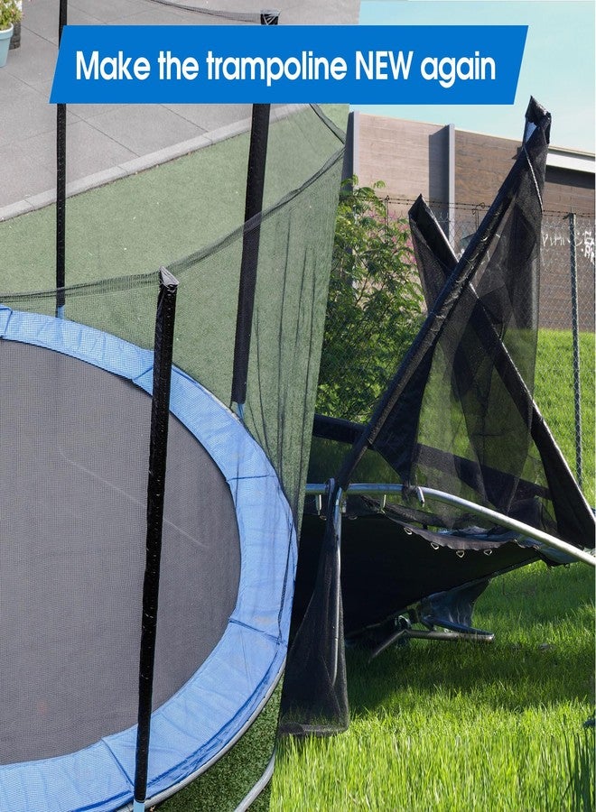 MSSVIGING 1 Lower, 1 Upper Trampoline Replacement Poles, Fit for 10'-16' Trampoline Frame, Universal Enclosure Straight Net Pole with Foam Sleeves and Hardware - Image 5