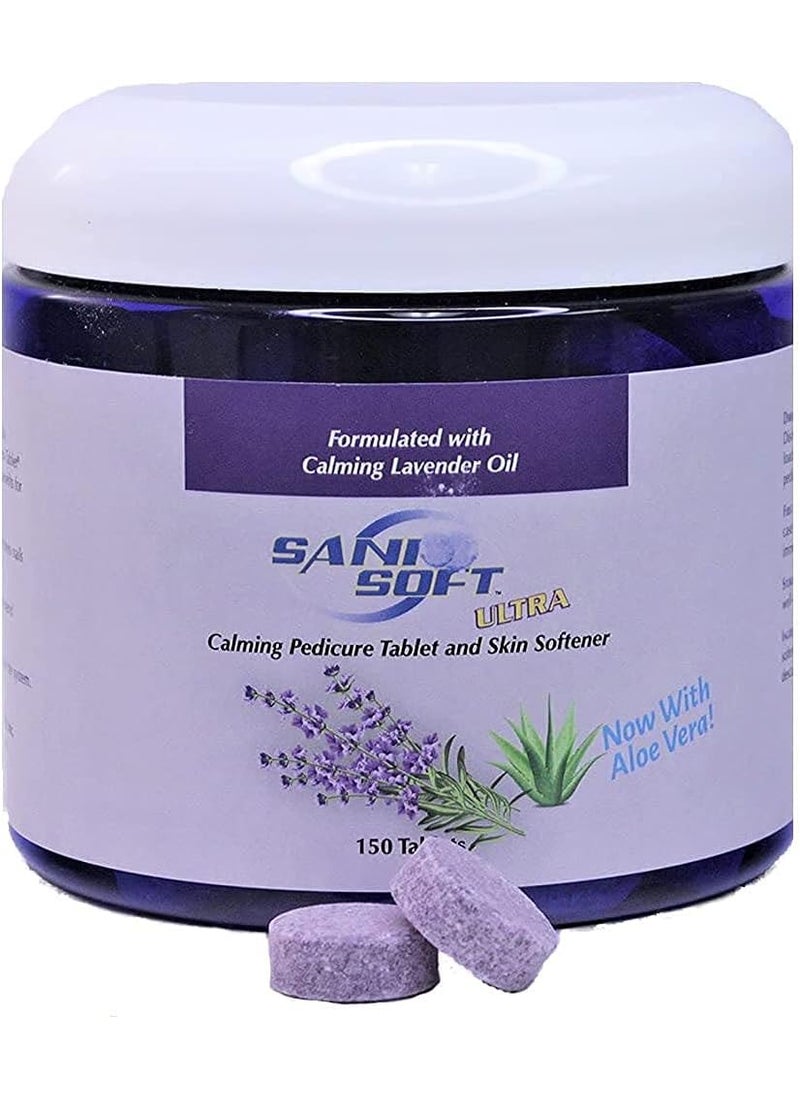 SaniCARE - Pedicure Tablets for Foot Soaks, Whiten Nails, Softens Skin with Aloe Vera, All Natural, Vegan, 150 count (Lavender) - Image 1