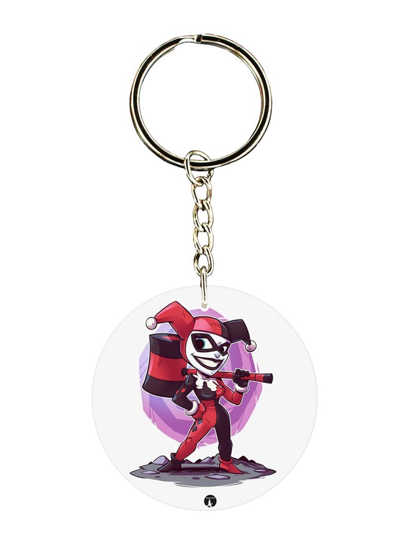 RKN Harley Quinn Printed Keychain