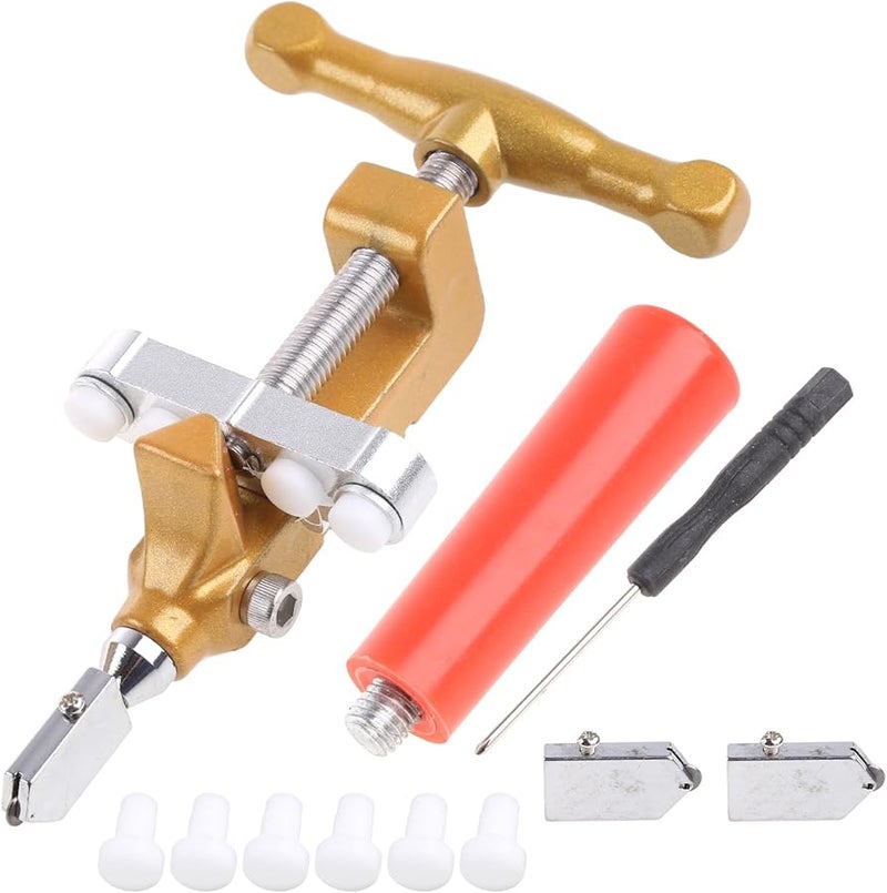 2 في 1 أداة قطع البلاط اليدوية للزجاج والخزف والسيراميك والرخام - سكين قطع محمول - Image 1