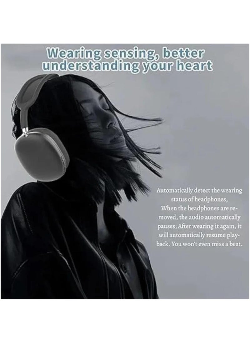 P9 Wireless Over-Ear Bluetooth Headphones with Noise Cancellation & Deep Bass – Foldable Comfortable Design – Black - Image 5